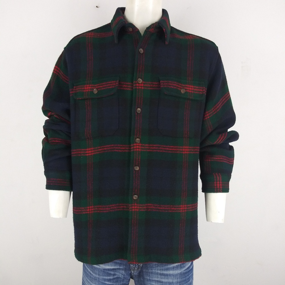 GAP plaid blue long sleeve thick men's flannel